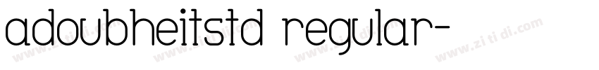 adoubheitstd regular字体转换